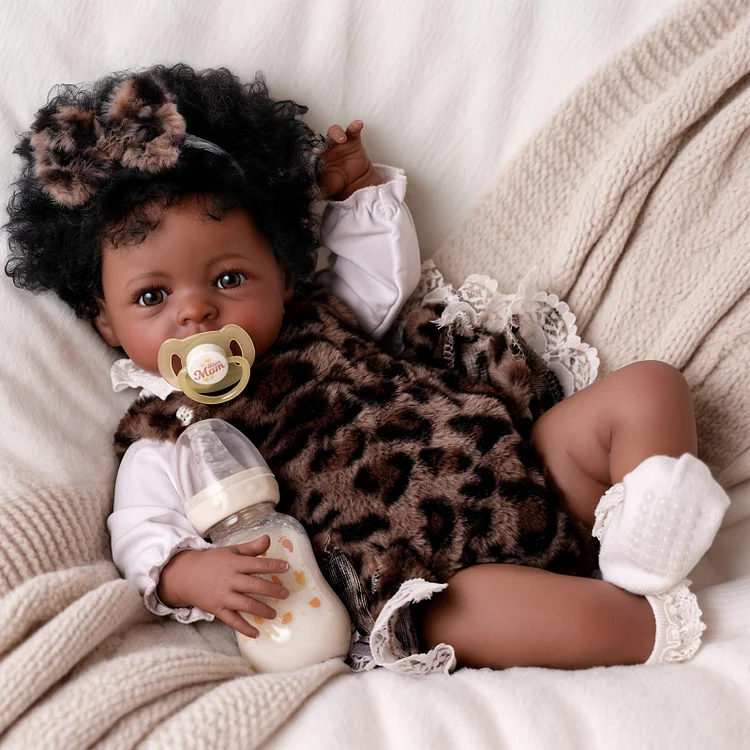 Babeside Quiet Reborn Baby Laney 20'' African American Older Girl Healing Emotional Safety