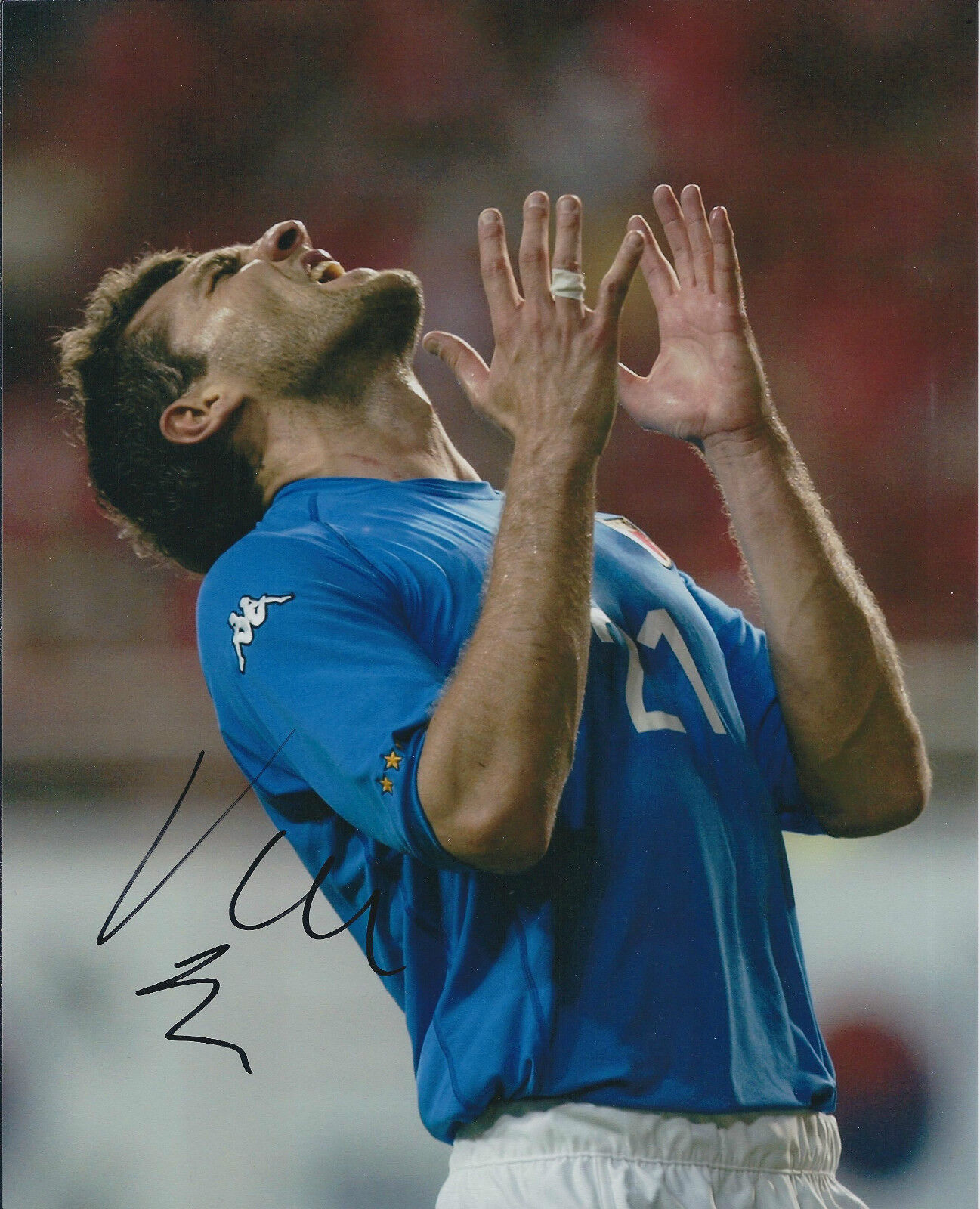 Christian VIERI Signed Autograph Photo Poster painting AFTAL COA Juventus MILAN ITALY Genuine