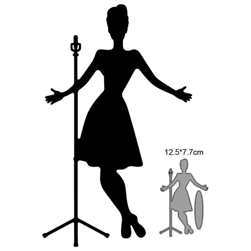 Cutting Dies Woman Makeup Metal Cutting Dies Cut Die Mold Decoration Scrapbook Paper Craft Knife Mould Blade Punch Stencils Dies