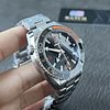 Planet Ocean 43.5mm Black/Orange Bezel Black Dial on SS Bracelet Super Clone