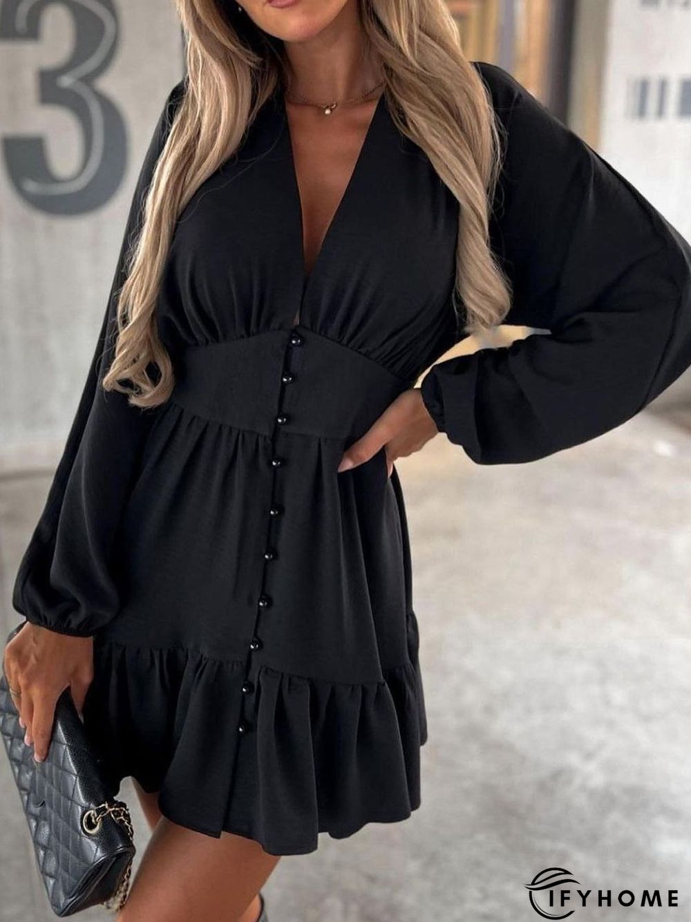 Plain Casual Dress | IFYHOME