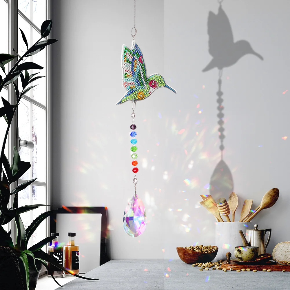 DIY Diamond Painting Sun Catcher - Bird