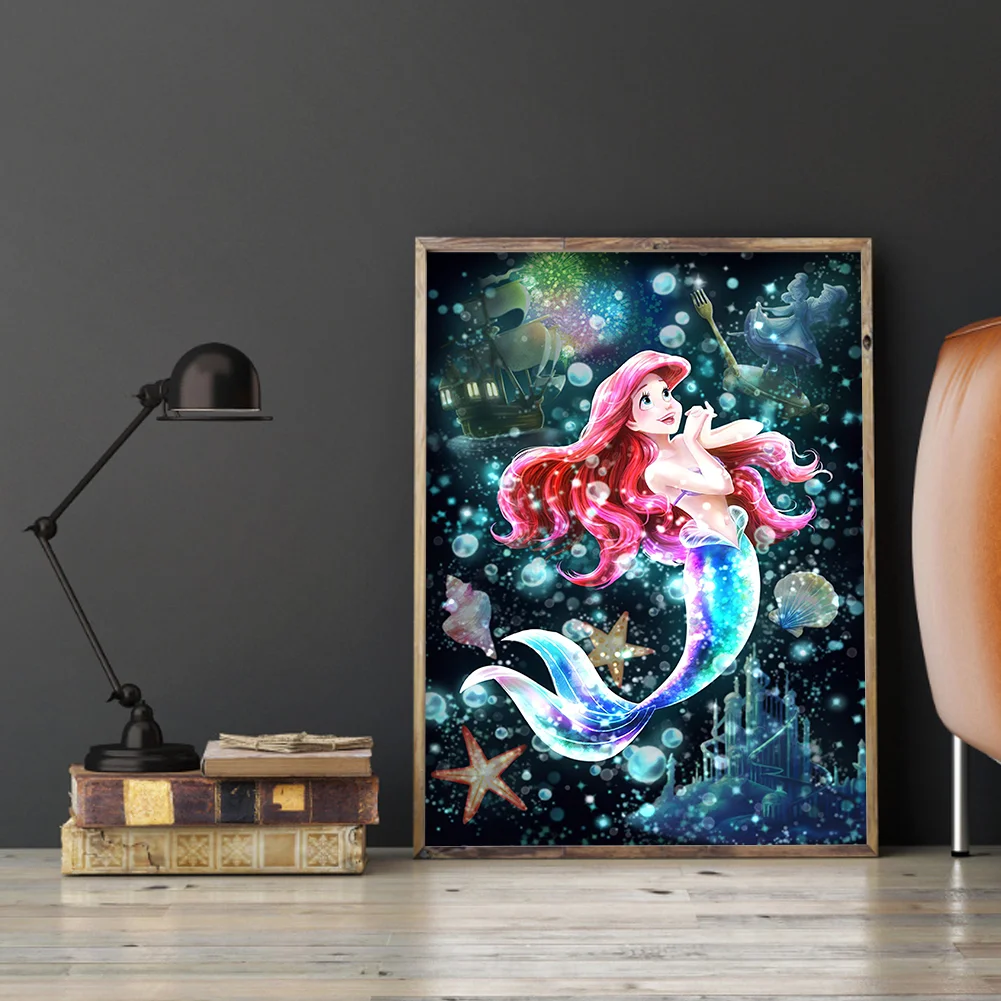Diamond Painting - Full Round Drill - Ariel Princess(30*40cm)