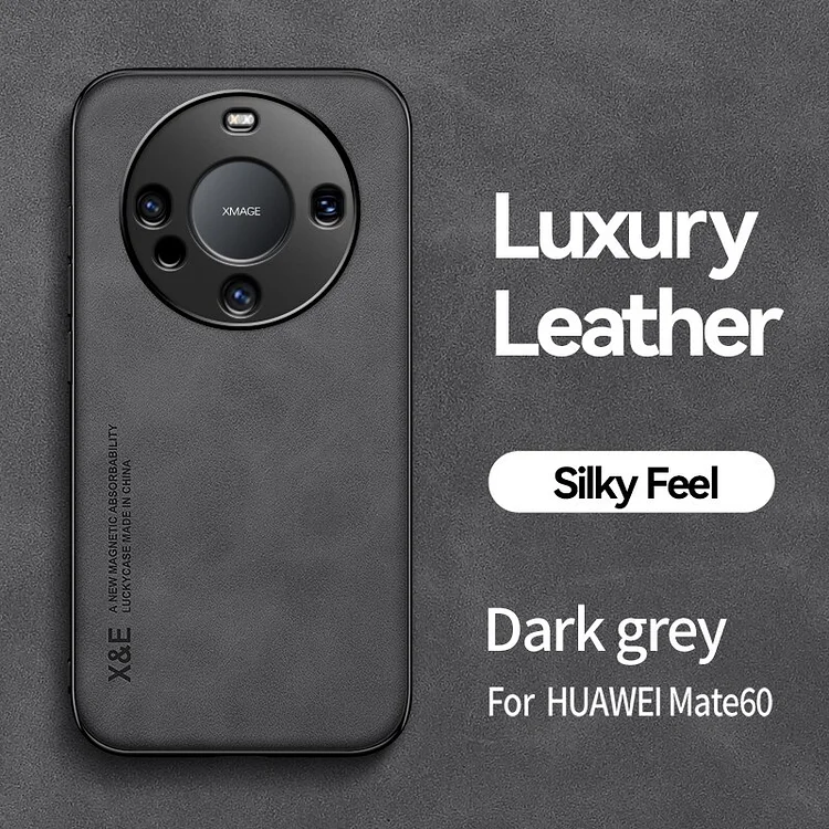 For Huawei Mate 60 Pro Case Luxury Leather Texture Silky Feel Cover With Magnetic Attaction inside For Huawei Mate60