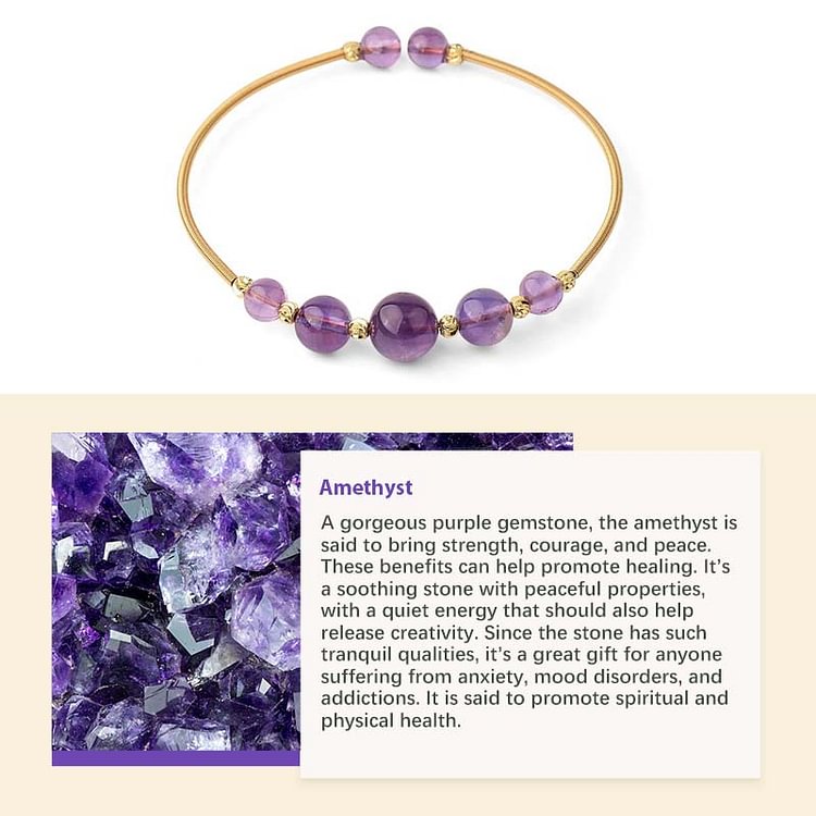 Natural Crystal Stone Healing Bracelet