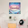 December-18CT Stamped Cross Stitch 25*25cm/9.84*9.84in tapestrymarket