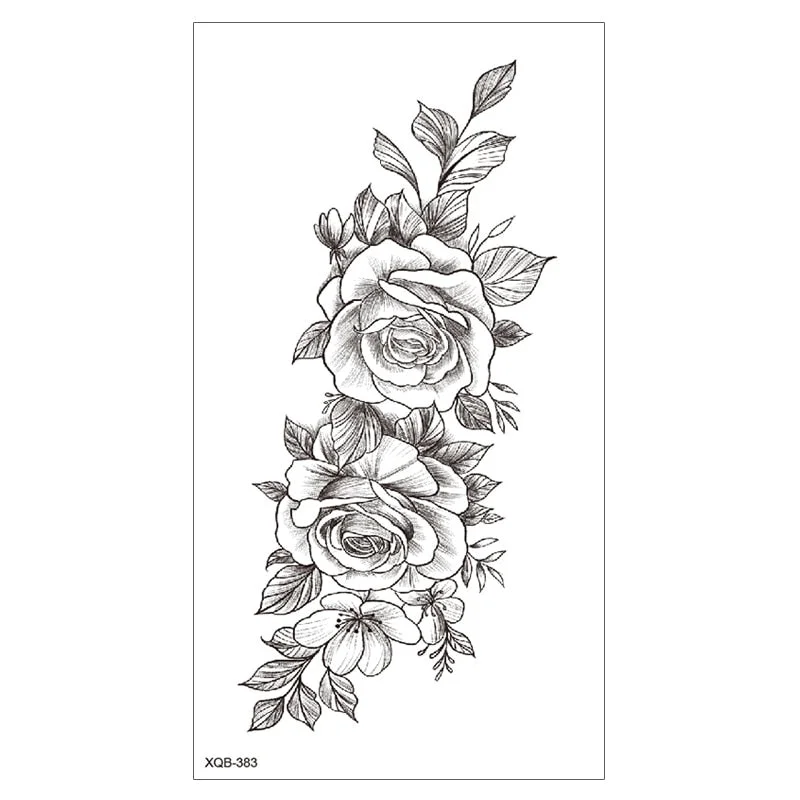 Lion King Waterproof Temporary Tattoo Stickers Body Art Fake Tatoo Animal Realistic Tribal Tiger Arm Sleeve transferable tattoo