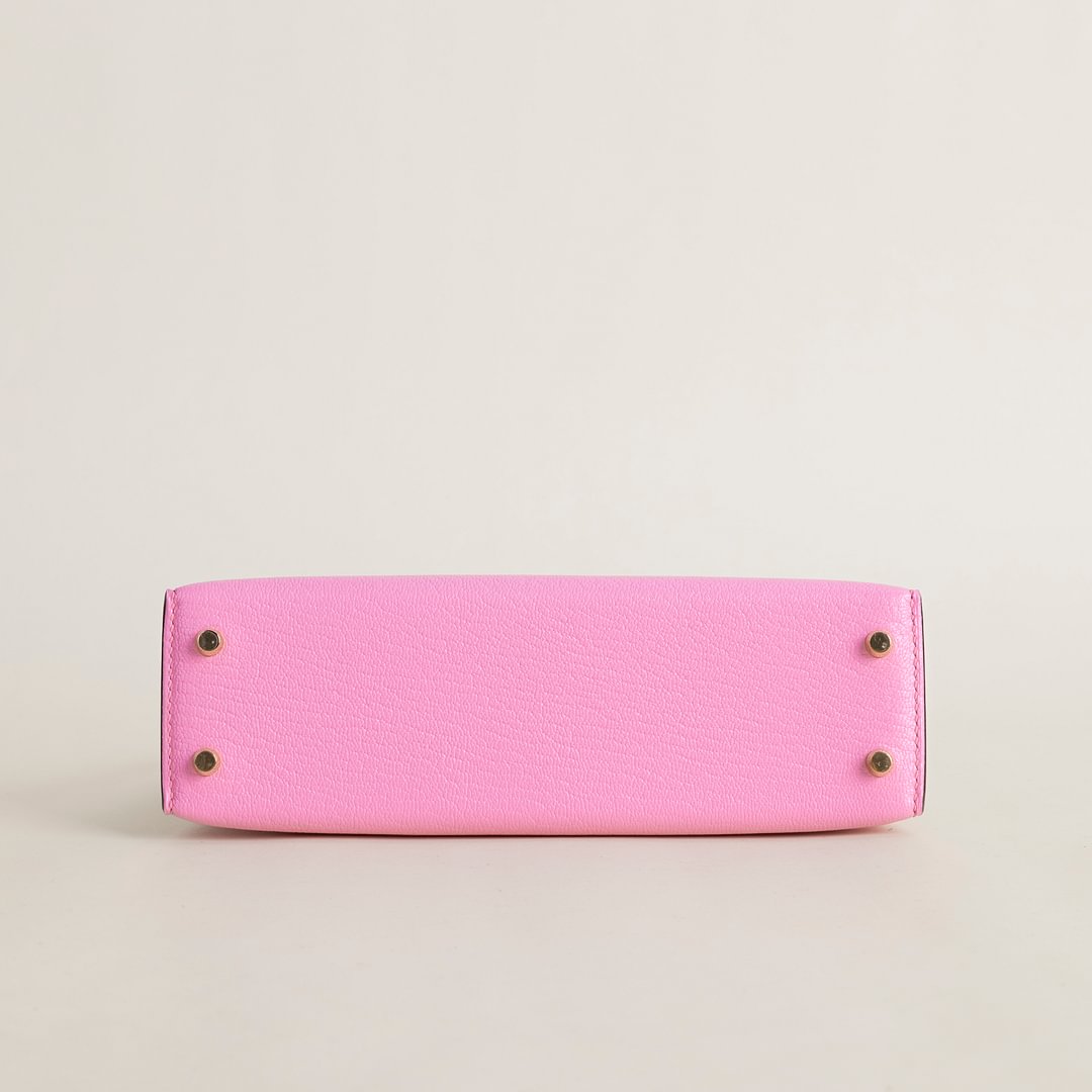 Mini Kelly II Chevre &nbsp;5P Pink&nbsp;/8L Beton GHW