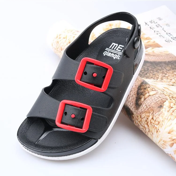Christmas Gift New Summer Boys Sandals For Children Beach Shoes Kids Sports Soft Anti-slip Casual Toddler Baby Pvc Leather Flat Sandals