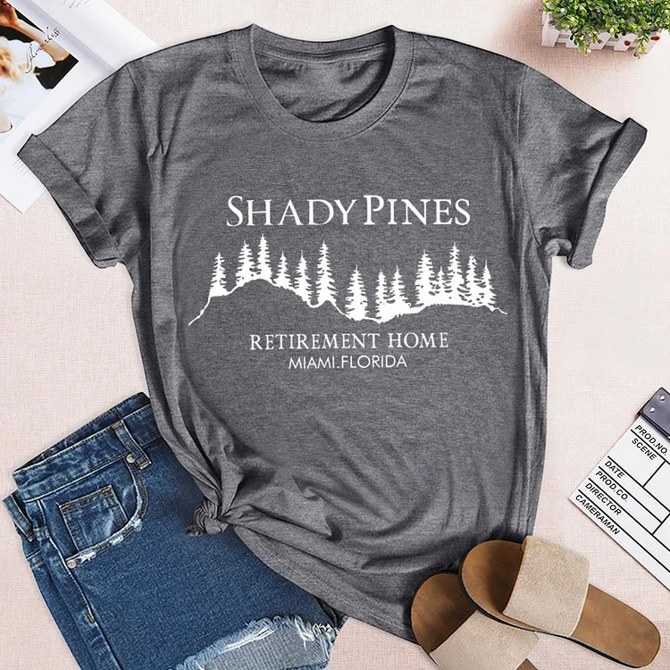 Women Shady Pine Retirement T Shirt Tee - 02155