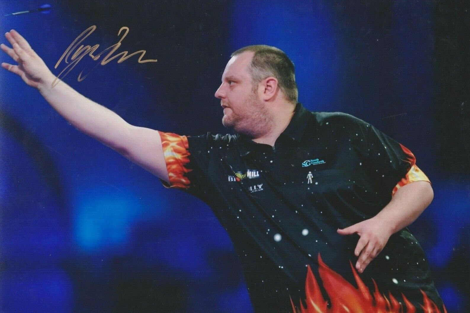 Ryan Joyce **HAND SIGNED** 8x12 Photo Poster painting ~ Darts ~ AUTOGRAPHED