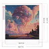 (45*45cm)Cloud - Round Partial AB Drill Diamond Painting
