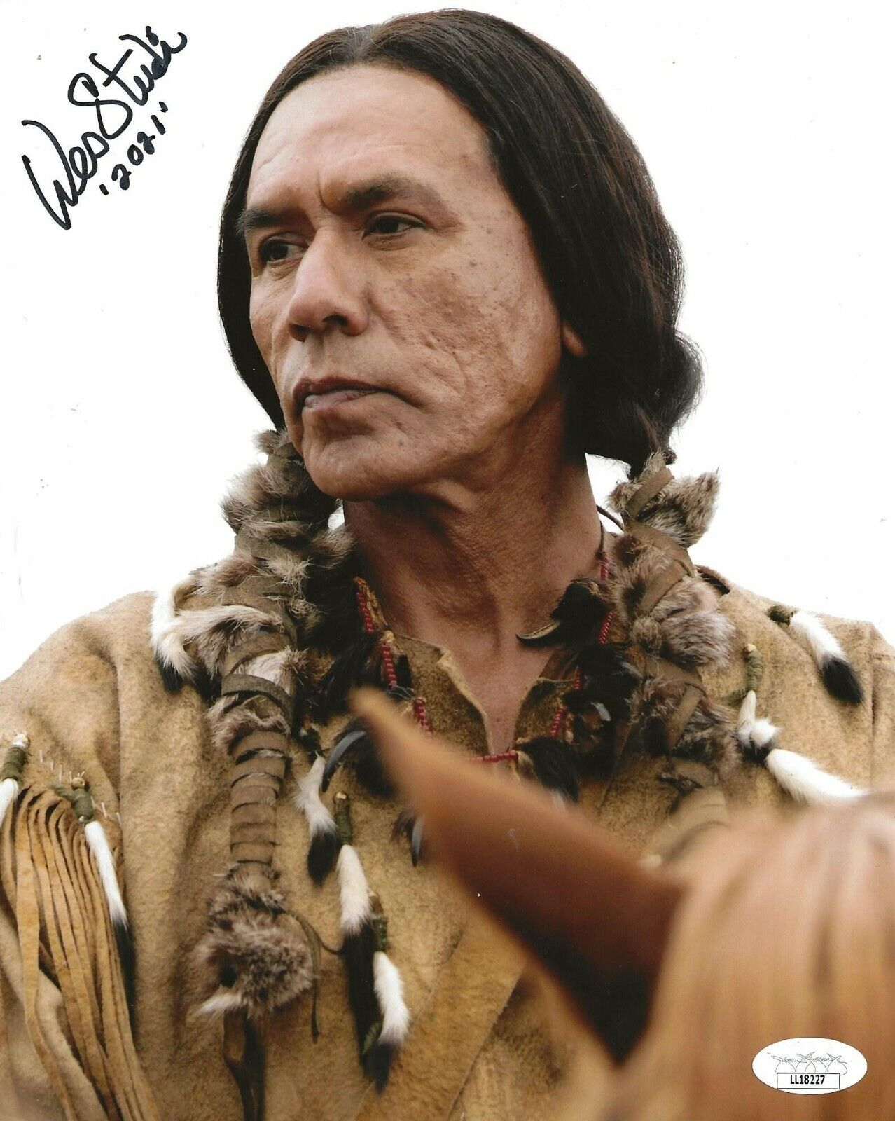 Wes Studi signed Hell on Wheels 8x10 Photo Poster painting autographed Chief Many Horses JSA