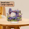 2D Flat Acrylic Stitch Machine DIY Desktop Diamond Art Kits for Adults Beginner