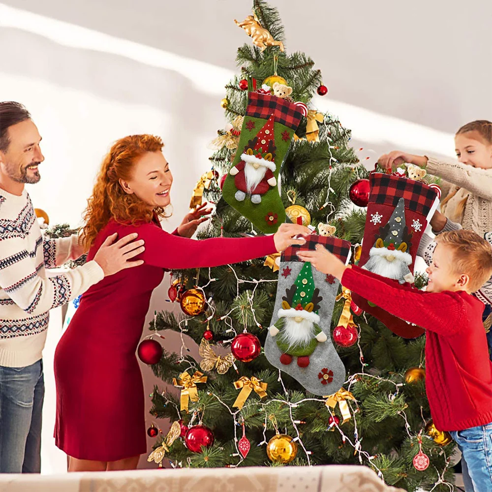 Decorative Scottish Faceless Doll Socks Pendant for Christmas Day