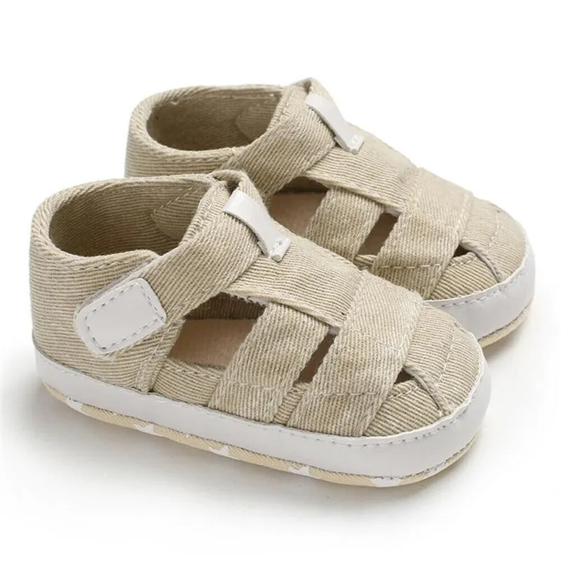 Summer Newborn Baby Boy Girl Solid First Walkers Soft Sole Crib Shoes Sneaker Prewalker Canvas Casual Anti Slip Shoes