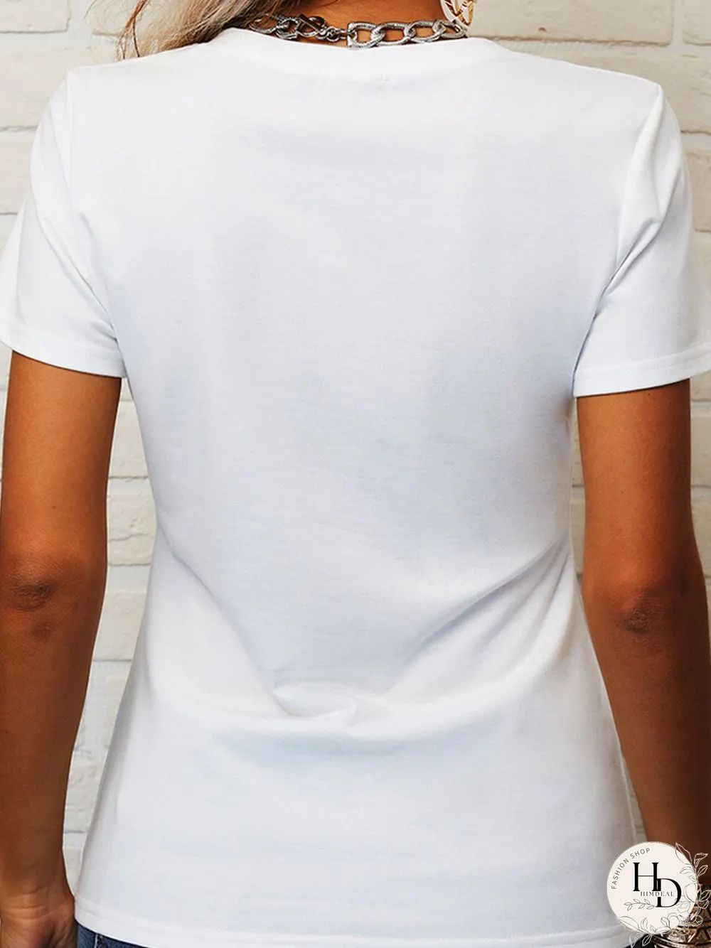 Vintage Short Sleeve Cotton-Blend T-shirt