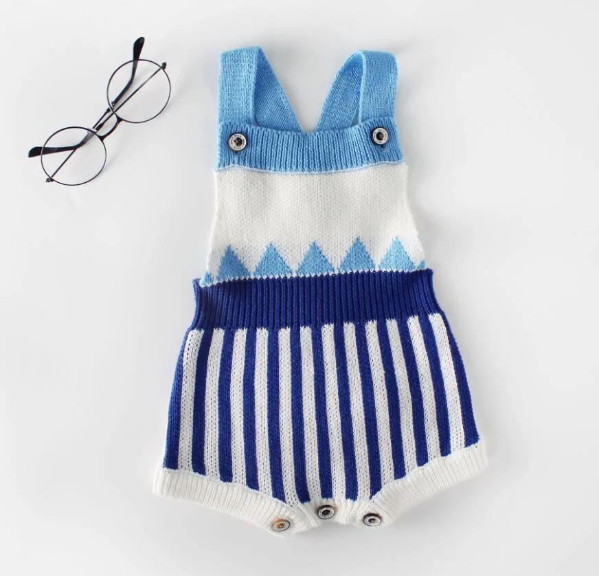 2019 Baby Knitted Clothes Spring Knitting Baby Rompers Girl Clothes Baby Girl Romper Boys Jumpsuit Overall Infant Baby Clothes