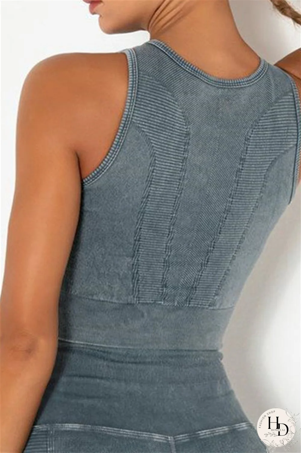 Grey Casual Sportswear Solid Vests