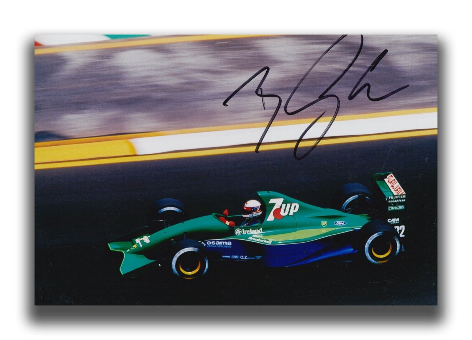 BERTRAND GACHOT HAND SIGNED 12X8 Photo Poster painting - F1 AUTOGRAPH - JORDAN FORD 1.