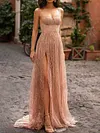 Bandeau Split-Side Condole Belt Maxi Dresses