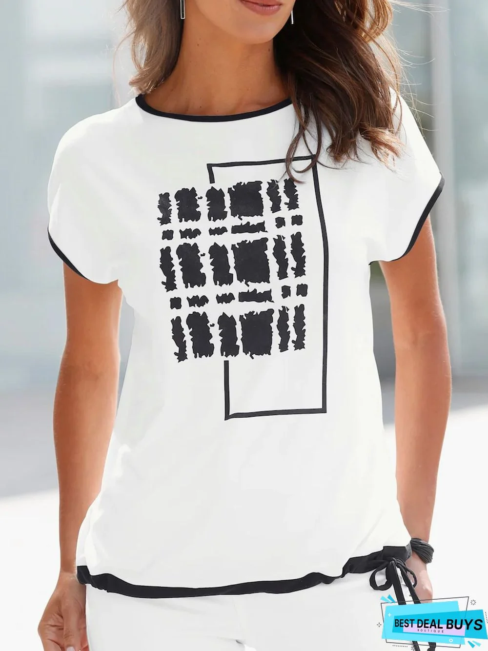 Casual Geometric Loose T-Shirt