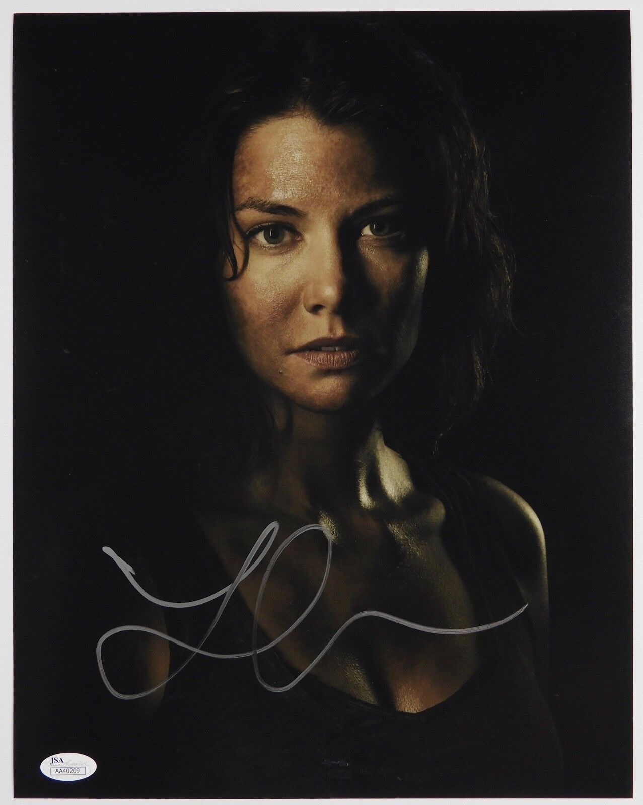 Lauren Cohan Maggie The Walking Dead Autograph Signed Photo Poster painting JSA COA 11 x 14