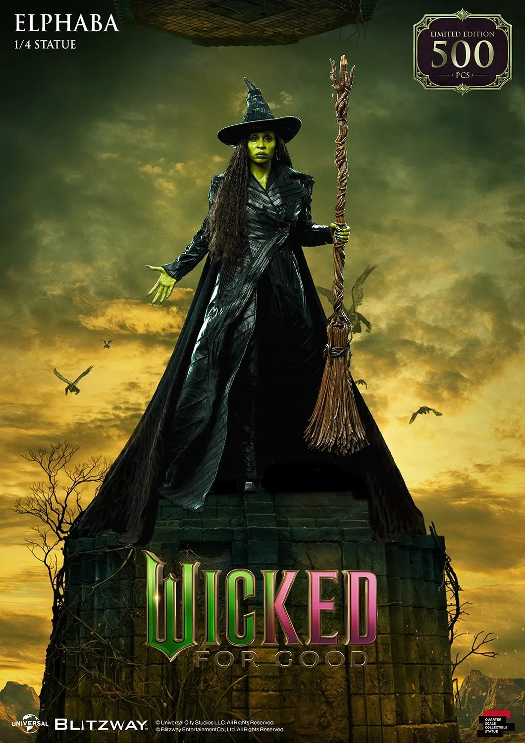 BLITZWAY - Wicked 2 : For Good - Elphaba X Glinda 1/4 Scale Statue BW-SS-23101 BW-SS-23102 BW-SS-23103 (Licensed)-