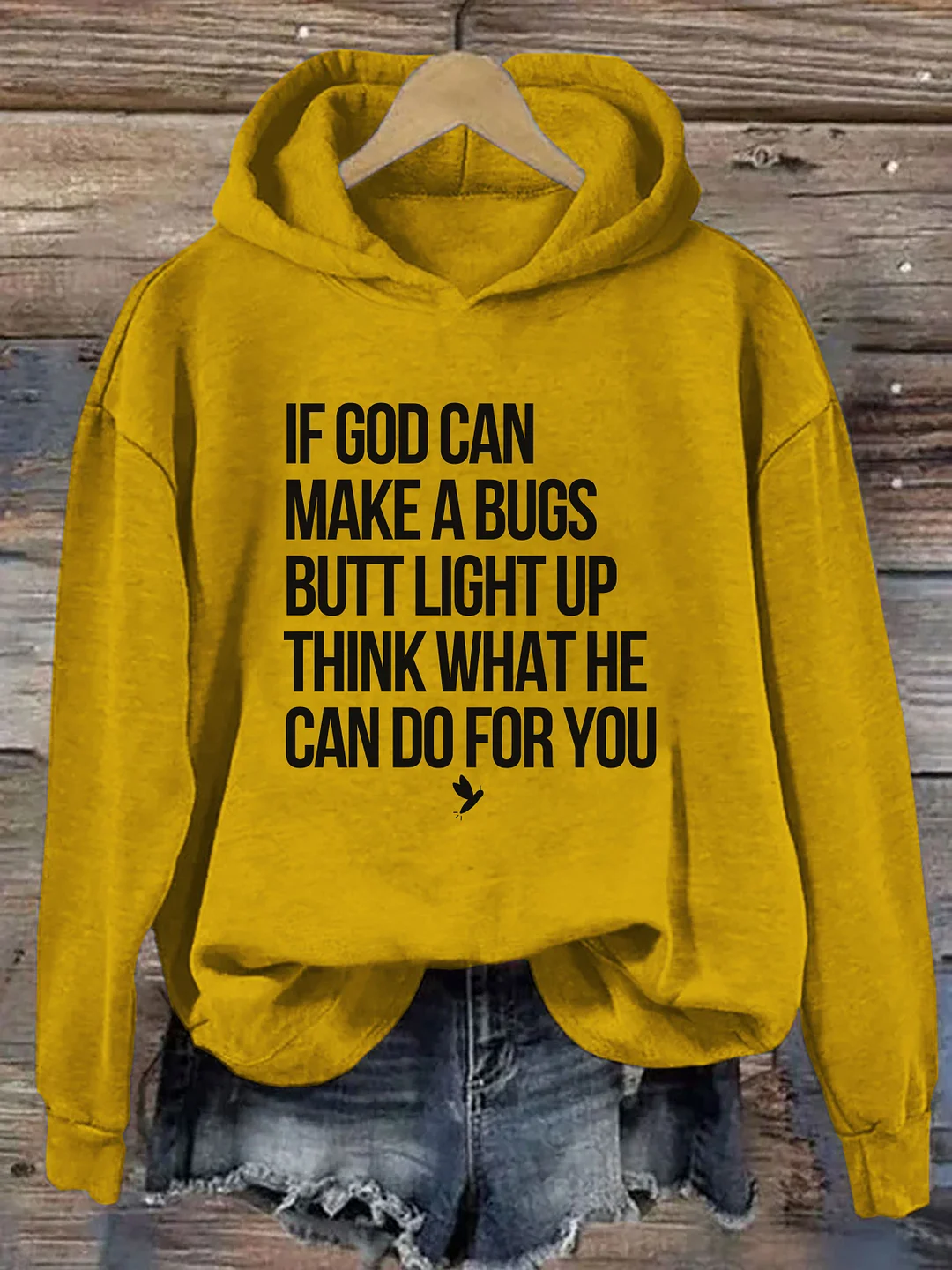 If God Can Make A Bug's Butt Light Up Think What He Can Do For You Hoodie