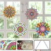 4Pcs Diamond Painting Mandala Window Pendants Suncatcher Hanging Kits for Home Porch Farmhouse