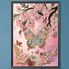 Butterfly Special Shaped 5D DIY Partial Drill Pearl Dot Painting 11.81x15.75Inch Pearl Painting Art Kits Pearl Gem Paintings Picture Arts Craft for Adults Beginners Home Decor