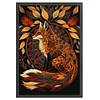 Autumn Leaf Fox-Full Embroidery 3 Strands 11CT Stamped Cross Stitch-40*60CM-Large Size