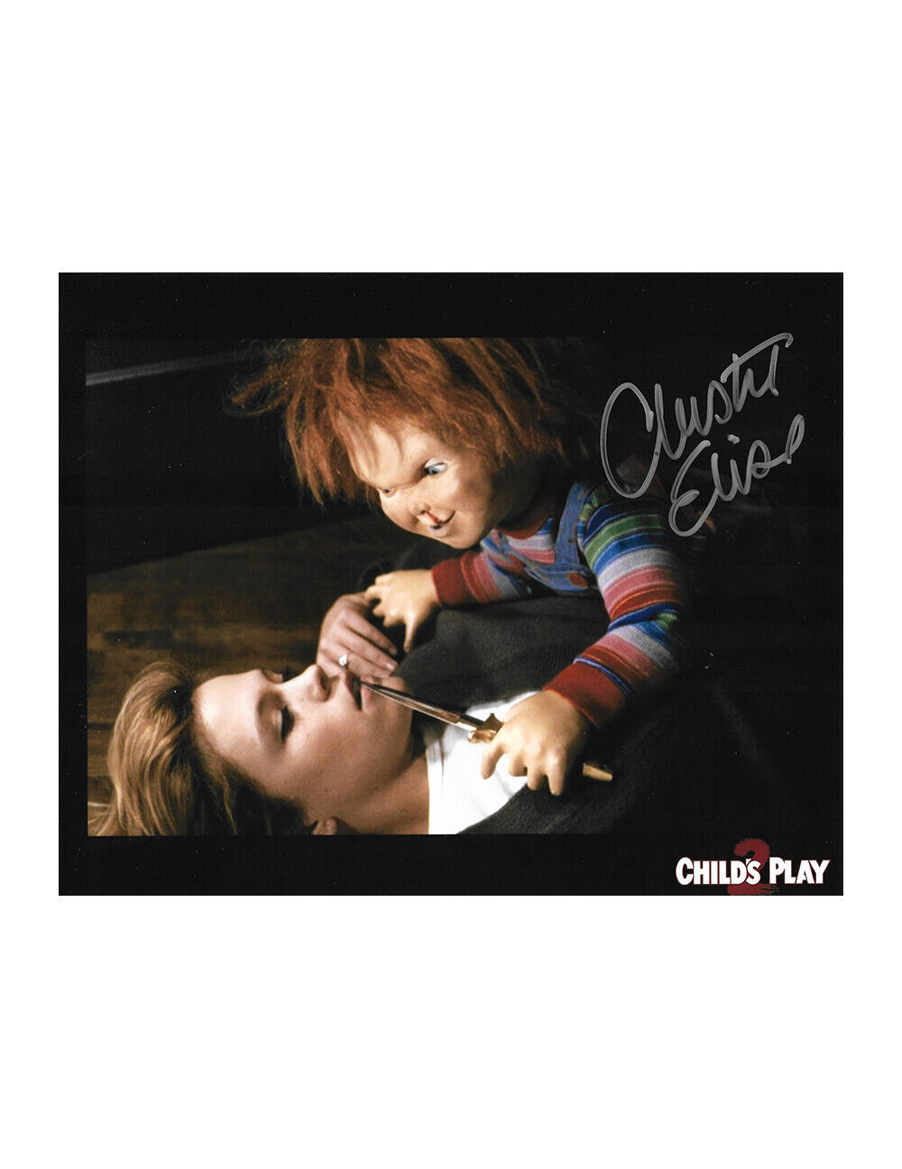 10x8 Child's Play Print Signed by Christine Elise 100% Authentic + COA