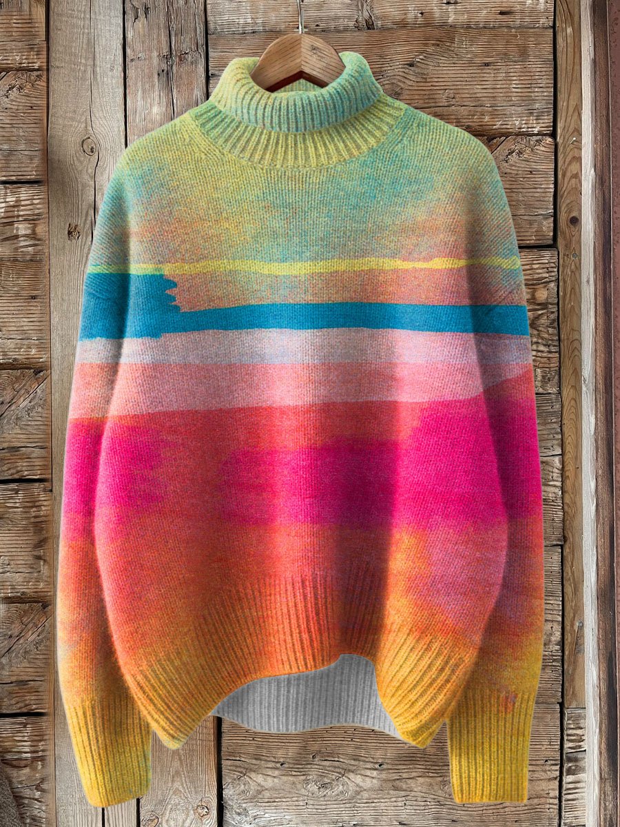 Pastel rainbow turtleneck hotsell