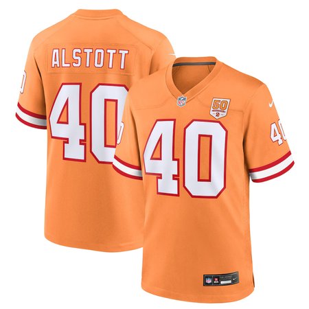 Youth Tampa Bay Buccaneers #40 Mike Alstott  Creamsicle 50th Season Game Jersey