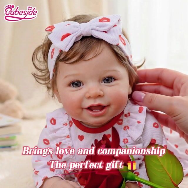 Babeside Quiet Reborn Baby Vead 20'' Toddler Girl Soft Warm Presence &ndash; Soft & Lifelike