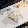 (25cm)Winter Pearl Three Birds DIY Diamond Painting PU Tissue Holder Box