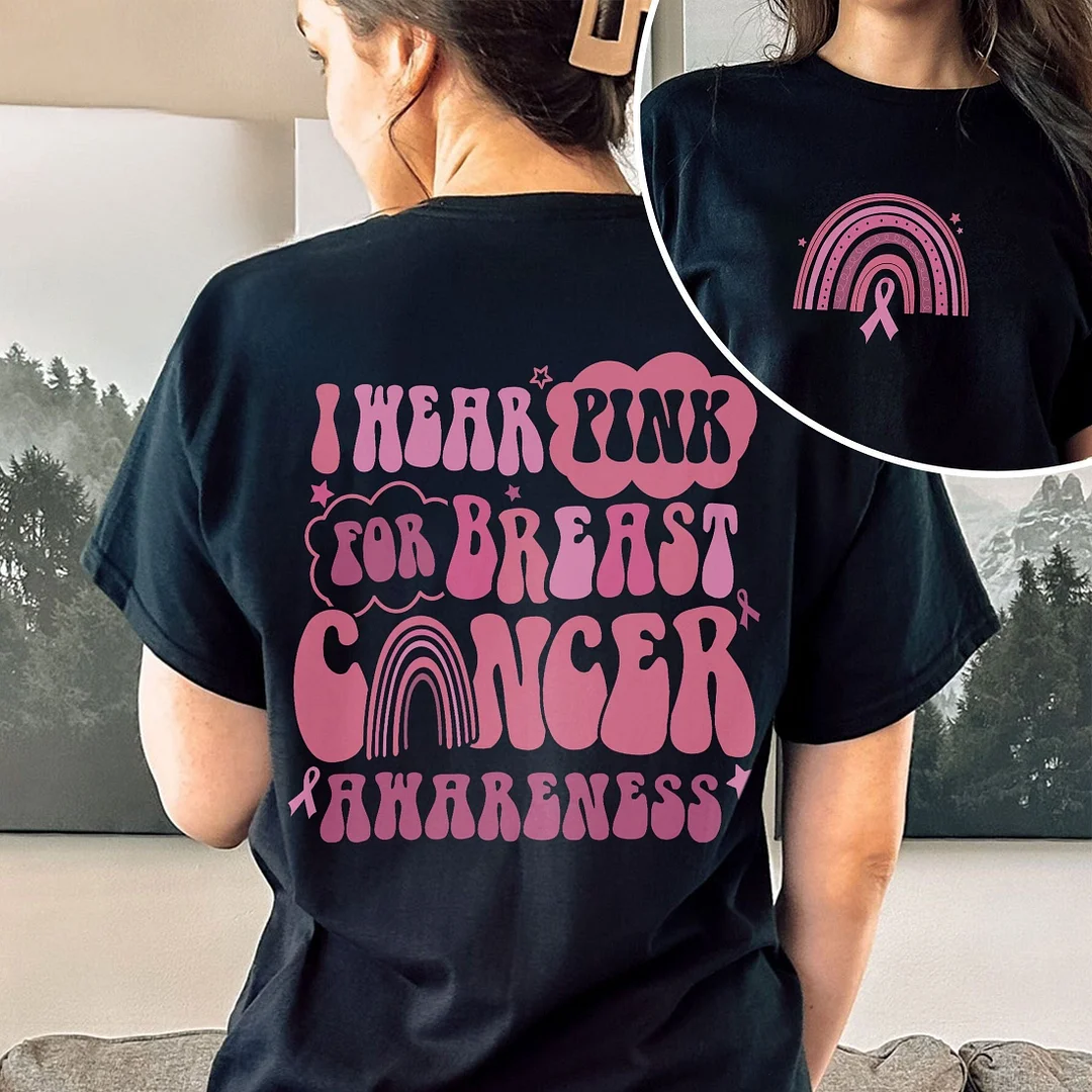 In October We Wear Pink Casual T-shirt