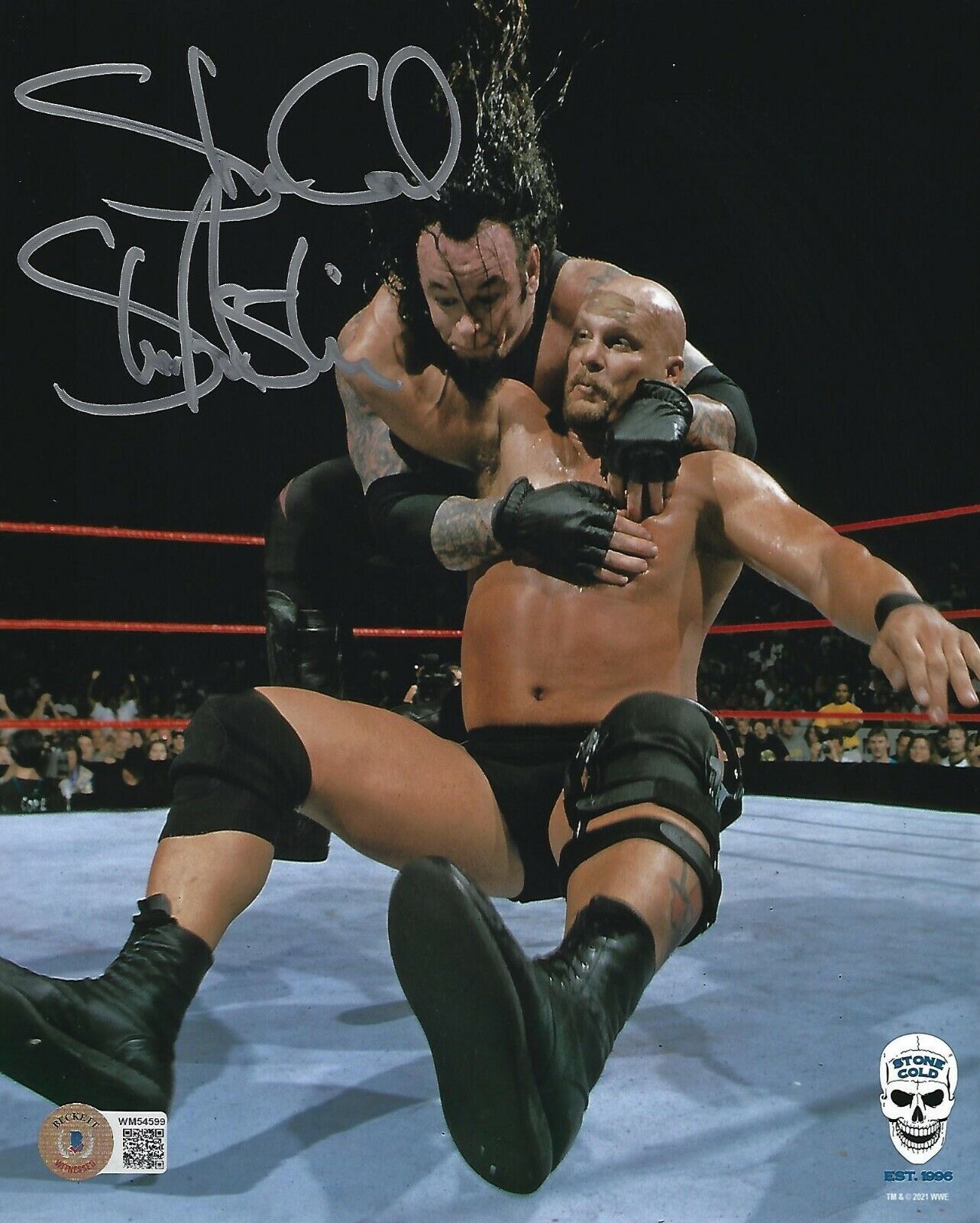 Stone Cold Steve Austin Signed 8x10 Photo Poster painting BAS COA WWE Undertaker Picture Auto'd