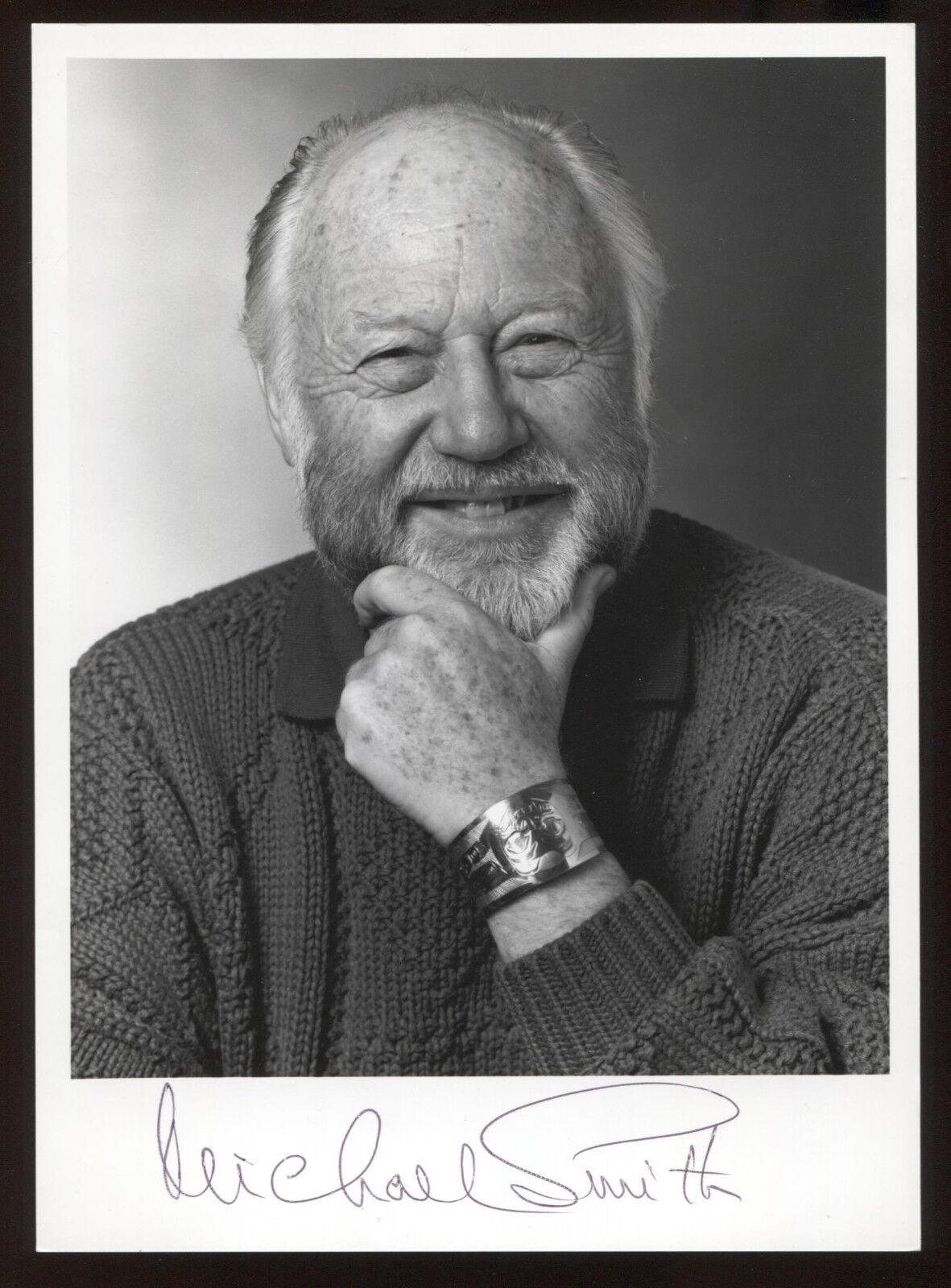 Michael Smith Signed Photo Poster painting Autographed Signature Nobel Prize Winner