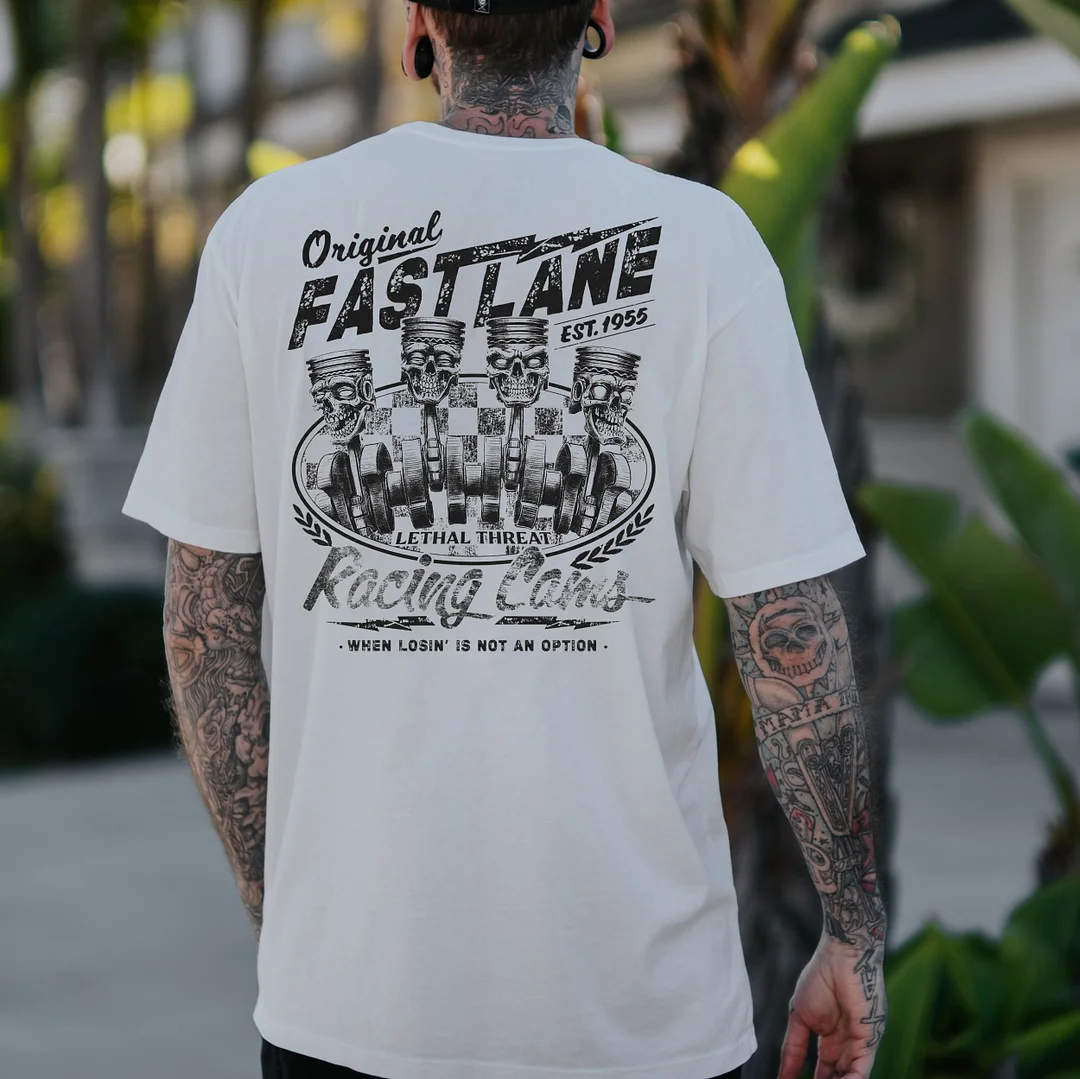 ORIGINAL Skull Pistons Print Men's T-shirt