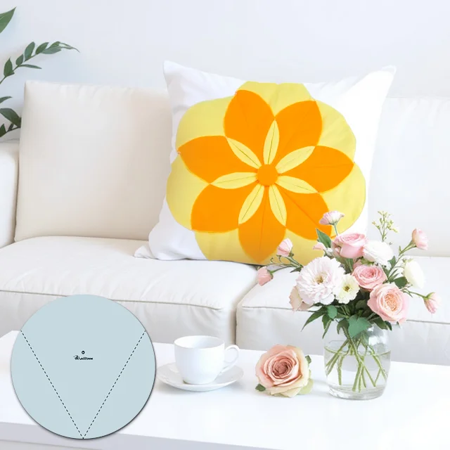 Exquisite Floral Pillowcase Template—Include Instructions