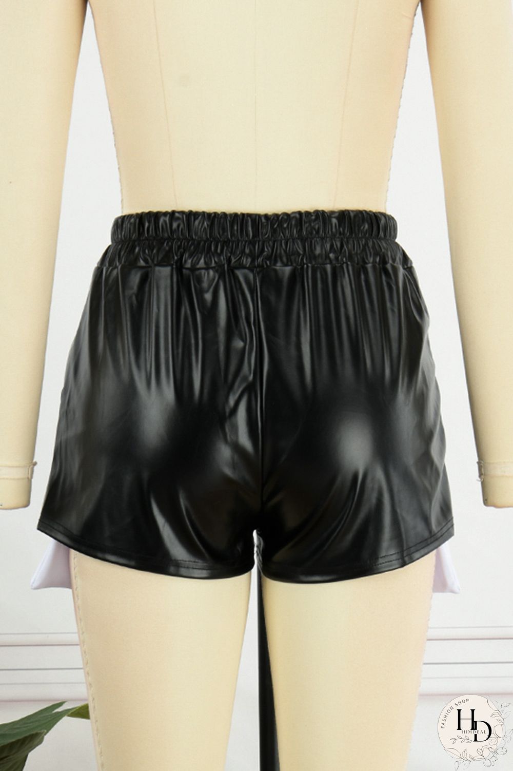 Yellow Sexy Solid Patchwork Regular High Waist Conventional Solid Color Shorts