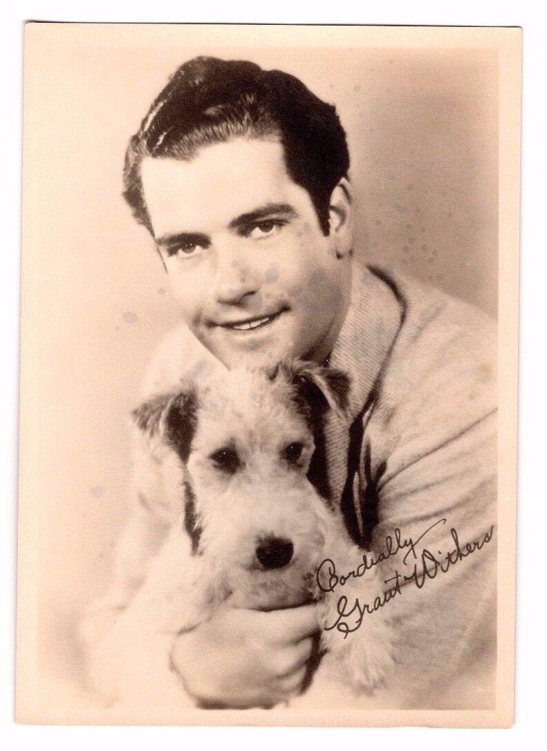 1930's Vintage GRANT WITHERS Movie Star Actor Original Photo Poster painting B&W 5 x 7