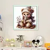 Cute Bear-11CT Stamped Cross Stitch 45*45cm/17.72*17.72in