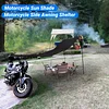 Motorcycle Sun Shade Side Shelter Rooftop Silver Painted Tent Compatible with Motorcycles | Waterproof & Windproof & Sunproof 