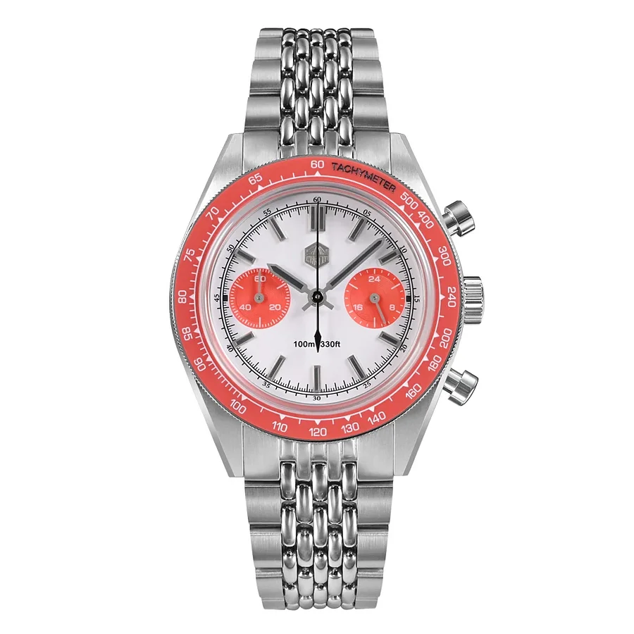 San Martin Chronograph VK64 Quartz Watch Original Design SN0116