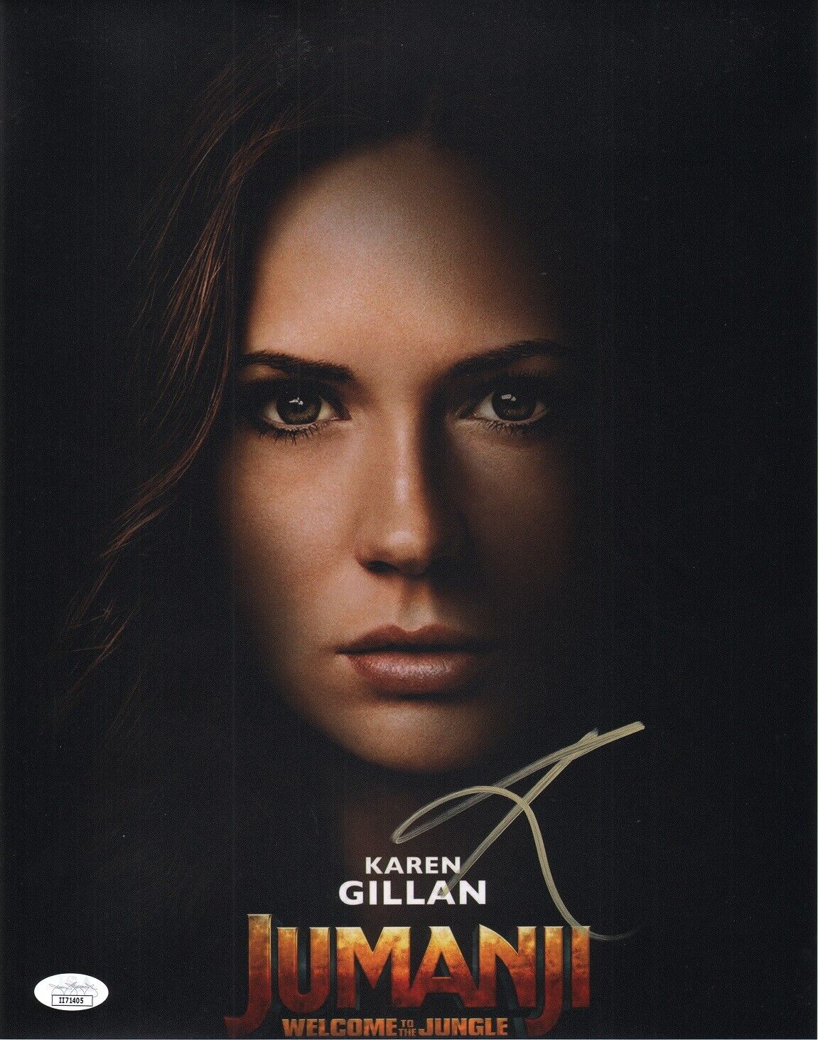 KAREN GILLAN Authentic Hand-Signed JUMANJI WELCOME JUNGLE 11x14 Photo Poster painting (JSA COA)