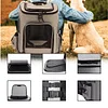 Pet Carrier Backpack, Dog Carrier Backpack, Expandable with Breathable Mesh for Small Dogs Cats Puppies, Pet Backpack Bag for Hiking Travel Camping Outdoor Hold Pets Up to 18 Lbs