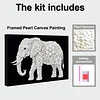 DIY Pearl Painting Elephant for Home Wall Decor with Frame(20x30cm)
